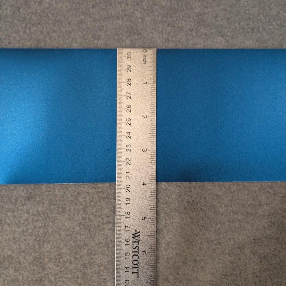 3M 2080 Satin S347 Perfect Blue Metallic Blue Vinyl Wrap 12x4" Strips (4 Pack) - Picture 5 of 5